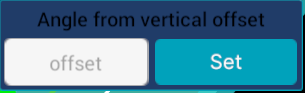 Vertical Offset panel: offset field and Set button