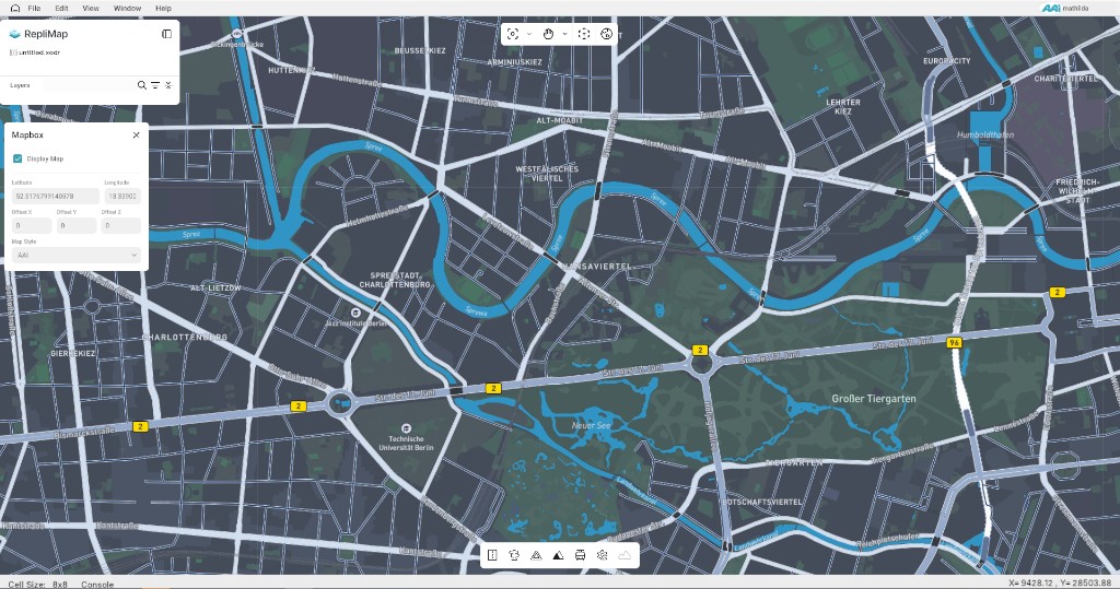 Mapbox canvas view in RepliMap